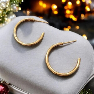 Gold Plated Hoop Earrings
